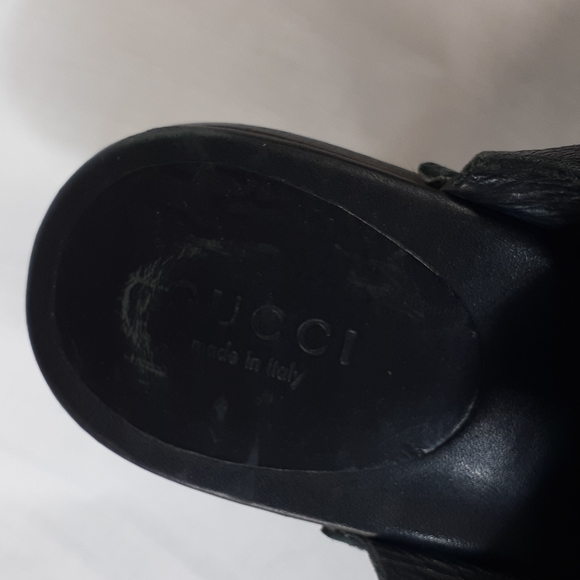Gucci 90s leather mules heels platform - Picture 7 of 13